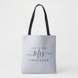 Toekomstige mevrouw Chic Script Aangepaste naam Br Tote Bag