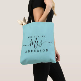 Toekomstige mevrouw Chic Script Aangepaste naam Br Tote Bag