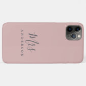 Toekomstige mevrouw Chic Script Bruid Zilver Roze Case-Mate iPhone Case (Achterkant (horizontaal))