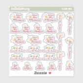 Toekomstige mevrouw Custom Name Labels | Bruid to (Vel)