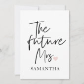 Toekomstige mevrouw en Jouw naam | Modern Beauty G Feestdagenkaart (Voorkant)