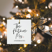 Toekomstige mevrouw en Jouw naam | Modern Beauty G Keramisch Ornament