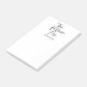 Toekomstige mevrouw en Jouw naam | Modern Beauty G Post-it® Notes (Schuin)