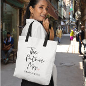 Toekomstige mevrouw en Jouw naam | Modern Beauty G Tote Bag