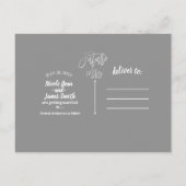 Toekomstige Mevrouw Faux Zilver Folie Modern Bewaa Aankondigingskaart (Achterkant)