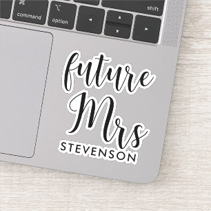 Toekomstige mevrouw gepersonaliseerd sticker
