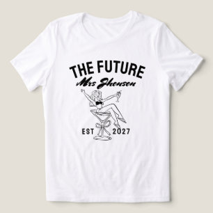 Toekomstige mevrouw gepersonaliseerde naam Toekoms Tri-Blend Shirt