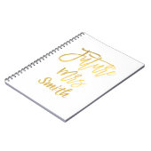 Toekomstige Mevrouw Goud Script Trouwplanning Mode Notitieboek (Linkerzijde)