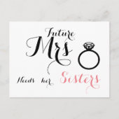 Toekomstige mevrouw heeft haar zussen nodig - Brui Briefkaart (Voorkant)