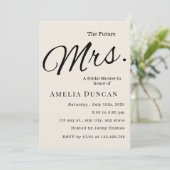 Toekomstige mevrouw kaart (Staand voorkant)