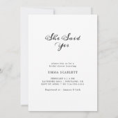 Toekomstige Mevrouw Minimal Rustic Bruiloft Cadeau Kaart (Achterkant)