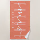 Toekomstige mevrouw Modern Script Typografie | Ter Strandlaken (Voorkant)