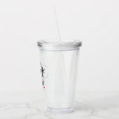 Toekomstige Mevrouw Moderne Calligrafie Rode Hart Acryl Drinkbeker (Links)