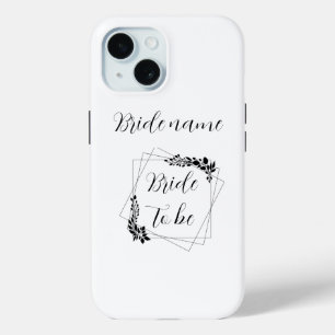 "Toekomstige mevrouw [ naam]" aanstaande bruid iPhone 15 Case