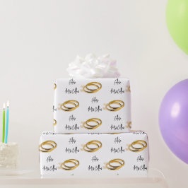 Toekomstige Mevrouw (naam) Elegante Trouwringen  Cadeaupapier
