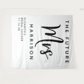 Toekomstige Mevrouw Persoonlijke Bruidsfeest Wandkleed (Voorkant (horizontaal))