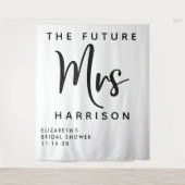 Toekomstige Mevrouw Persoonlijke Bruidsfeest Wandkleed (Voorkant)