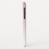 Toekomstige Mevrouw Roze Glitter Ombre Chic Script Case-Mate iPhone Case (Achterkant/links)