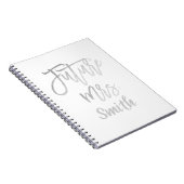 Toekomstige Mevrouw Silver Script Trouwplanning Mo Notitieboek (Rechterzijde)