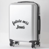 Toekomstige mevrouw sticker (Koffer)