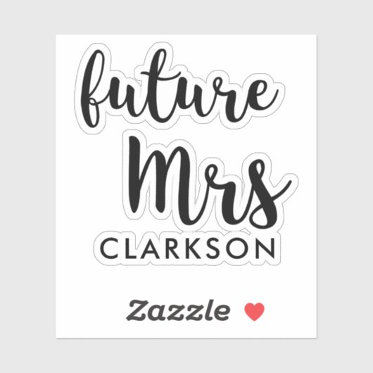 Toekomstige Mevrouw Sticker (Vel)