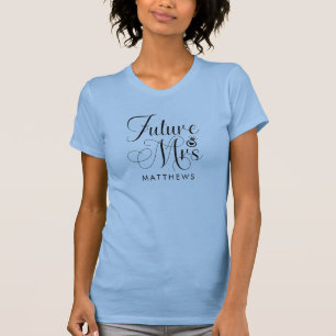 Toekomstige Mevrouw. T-shirt met eigen naam voor d