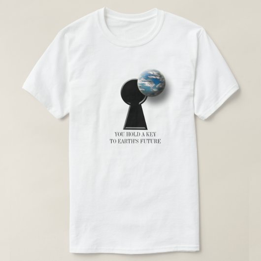 Toekomstige milieuactivisme op aarde t-shirt (Design voorkant)