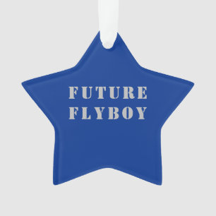 Toekomstige militaire vlieger gepersonaliseerd ornament