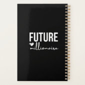 'Toekomstige Miljonair' Ambities Zwart & Wit Planner (Achterkant)