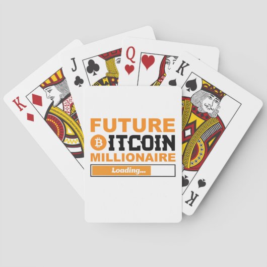Toekomstige Miljonair Bitcoin Humor Cryptovaluta Pokerkaarten (Achterkant)