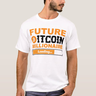 Toekomstige Miljonair Bitcoin Humor Cryptovaluta T-shirt