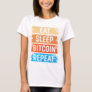 Toekomstige Miljonair Bitcoin Humor Cryptovaluta T-shirt