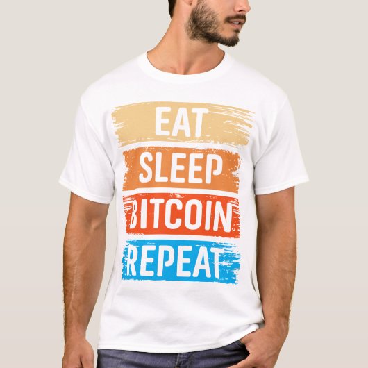Toekomstige Miljonair Bitcoin Humor Cryptovaluta T-shirt (Voorkant)