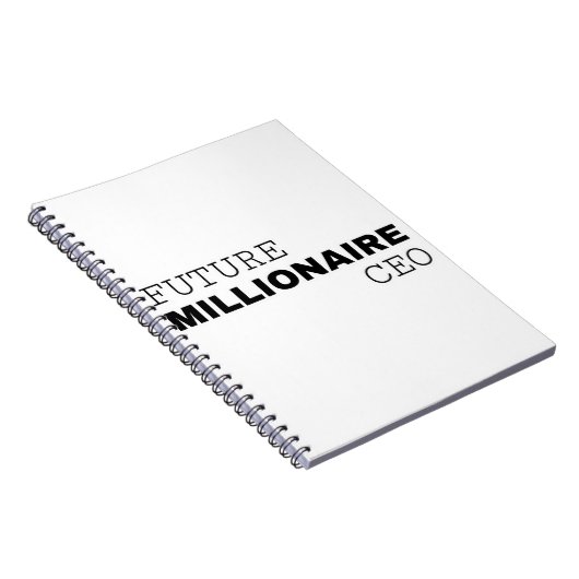 TOEKOMSTIGE MILLIONAIRE CEO VOOR HAAR EN HEM NOTITIEBOEK (Rechterzijde)