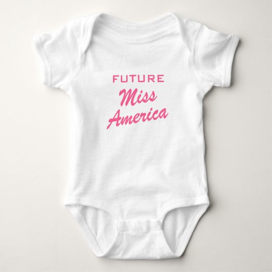 Toekomstige Miss America | Meisje baby kleding Romper (Voorkant)