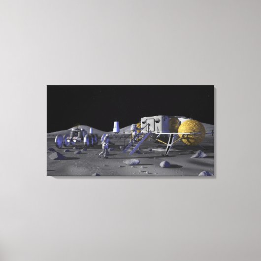 Toekomstige missies voor ruimteverkenning 3 canvas afdruk (Voorkant)