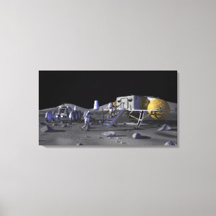 Toekomstige missies voor ruimteverkenning 3 canvas afdruk