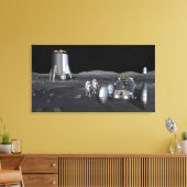 Toekomstige missies voor ruimteverkenning 3 canvas afdruk (Insitu (Woonkamer))
