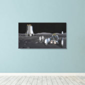 Toekomstige missies voor ruimteverkenning 3 canvas afdruk (Insitu (Houten vloer))