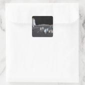 Toekomstige missies voor ruimteverkenning 3 vierkante sticker (Tas)