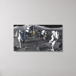 Toekomstige missies voor ruimteverkenning 4 canvas afdruk