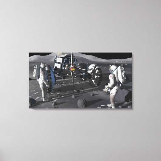 Toekomstige missies voor ruimteverkenning 4 canvas afdruk (Voorkant)