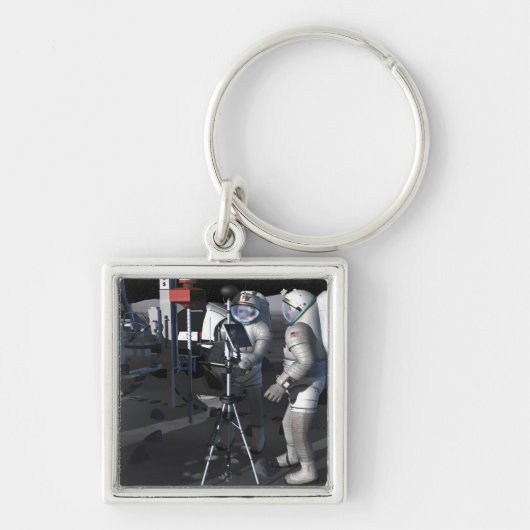 Toekomstige missies voor ruimteverkenning 5 sleutelhanger (Voorkant)