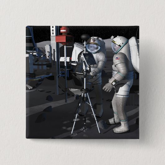 Toekomstige missies voor ruimteverkenning 5 vierkante button 5,1 cm (Voorkant)