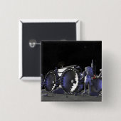 Toekomstige missies voor ruimteverkenning 9 vierkante button 5,1 cm (Voorkant /achterkant)