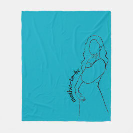 Toekomstige moeder fleece deken