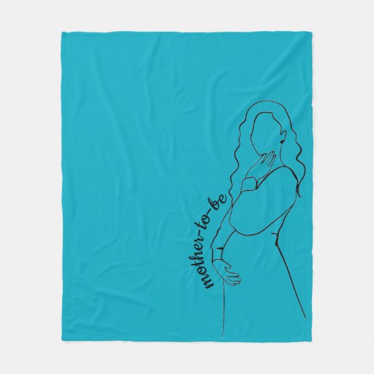 Toekomstige moeder fleece deken (Voorkant)