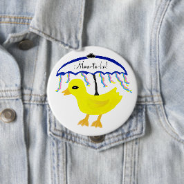Toekomstige Moeder Gele Eendje Paraplu Shower Knop Ronde Button 4,0 Cm