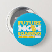 Toekomstige moeder laden eend Baby shower Button (Voorkant /achterkant)
