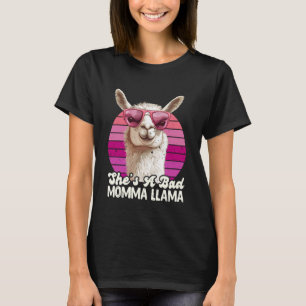 Toekomstige moeder Ze is een slechte Momma Llama G T-shirt